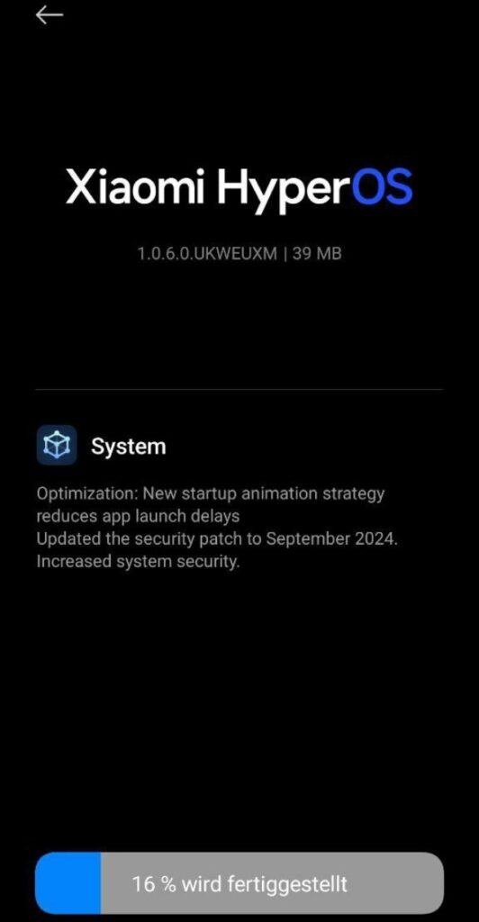 Xiaomi 11T 5G September 2024 Patch update for European users