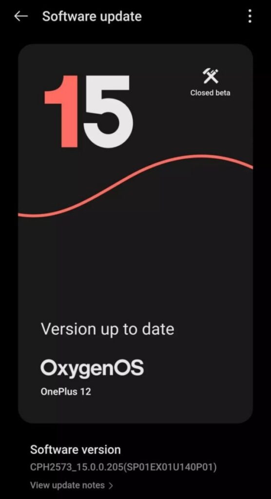 OnePlus 12 5G gets ColorOS 15 Beta update for Indian Devices