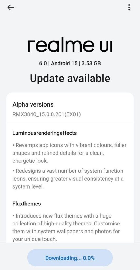 Realme 12 Pro Plus RealmeUI 6.0 Update for Indian users